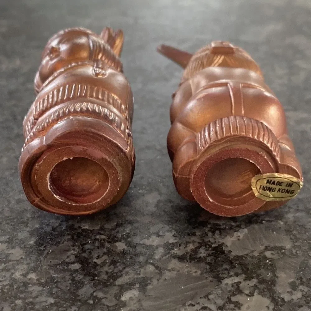 Native American Girl Salt Pepper Shaker Set